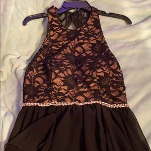black dress, city studio, size 11